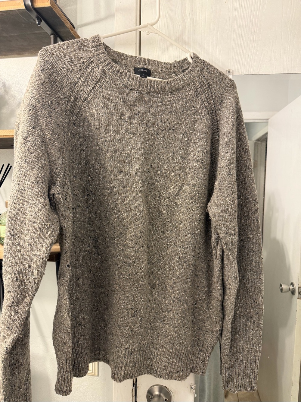 J. Crew Heather Gray Crewneck Sweater